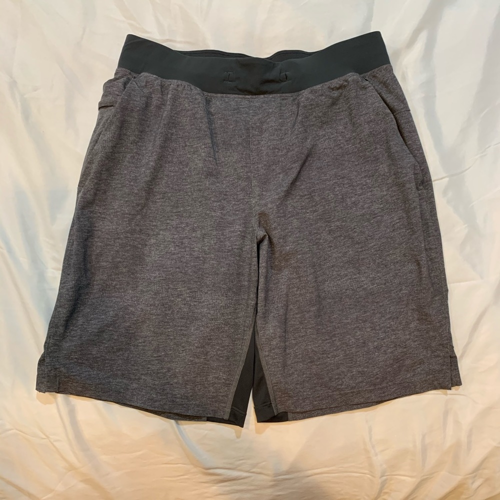 Grey lined lululemon shorts